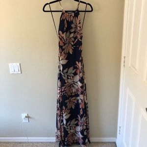 LULUS floral maxi dress